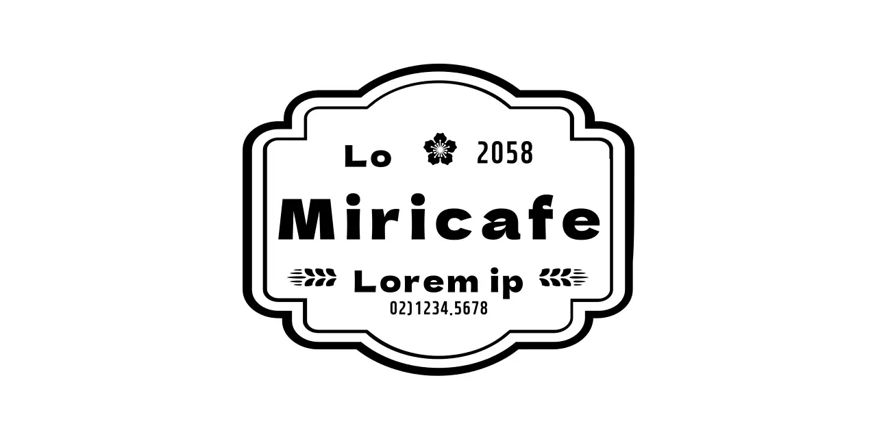 Für Cafe-Informationen und Kundenservice im Stil eines einfachen Hongkong-Café-Emblems.