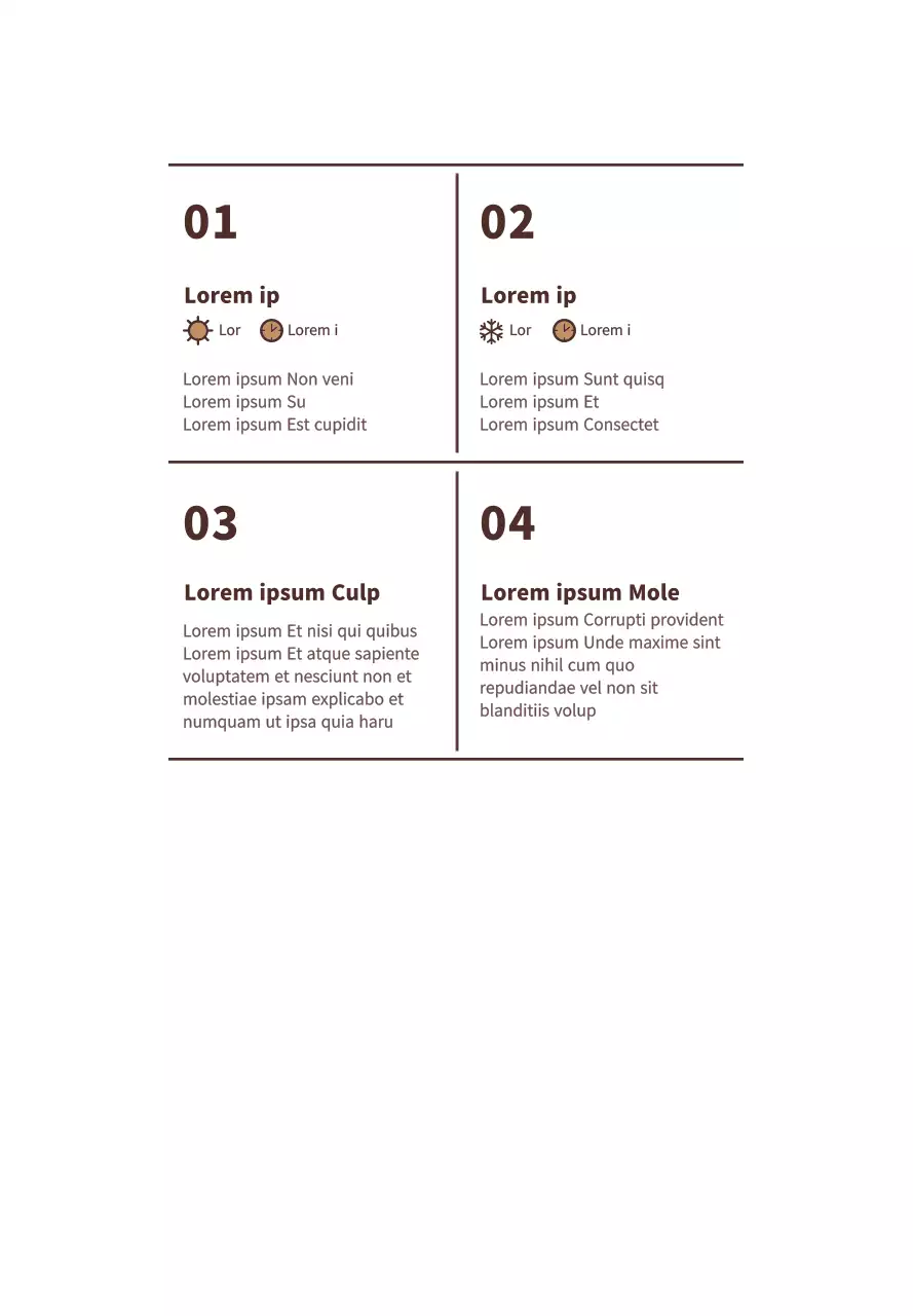 Marrón, estilo de texto sencillo Pan Información