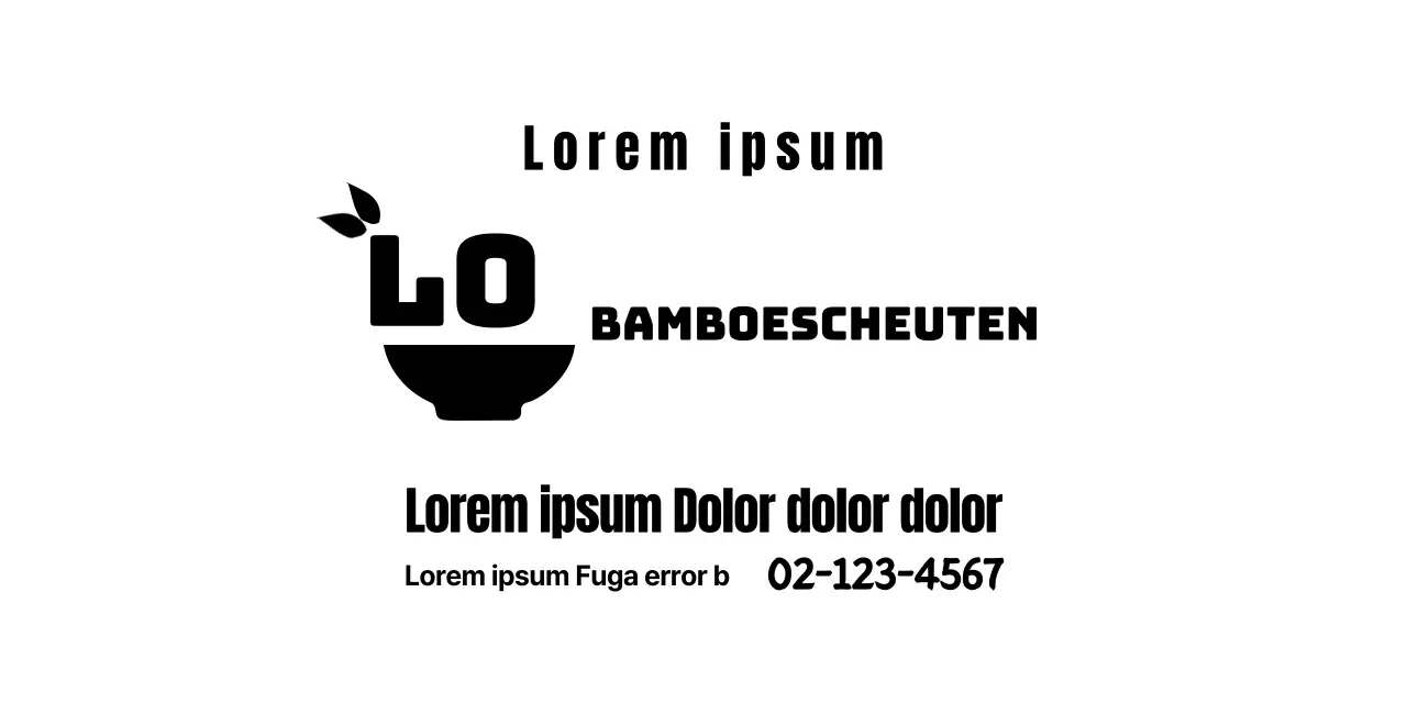 Eenvoudige kom logo stijl pap huis voor informatie en diensten