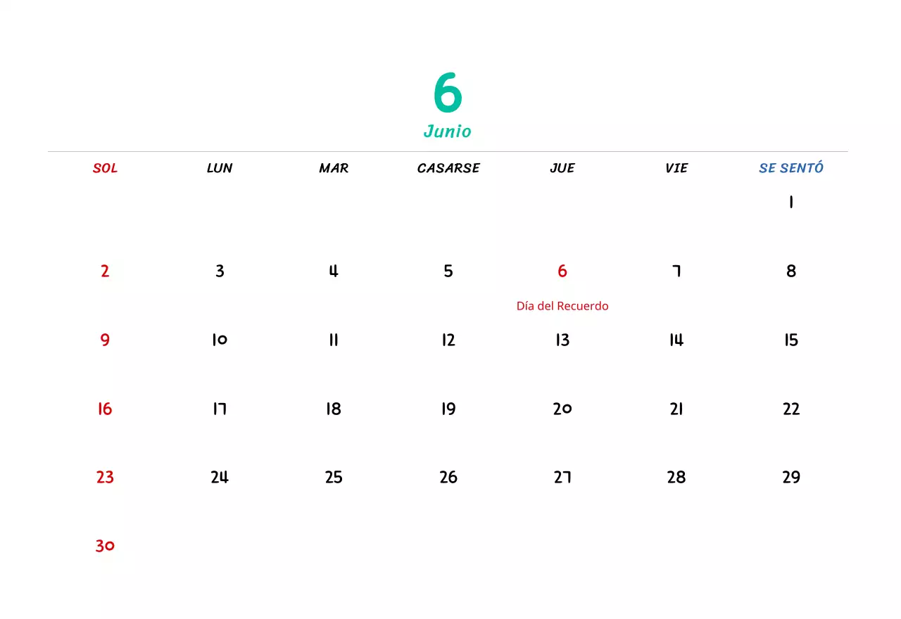 Calendario de Año Nuevo con simpáticas ilustraciones