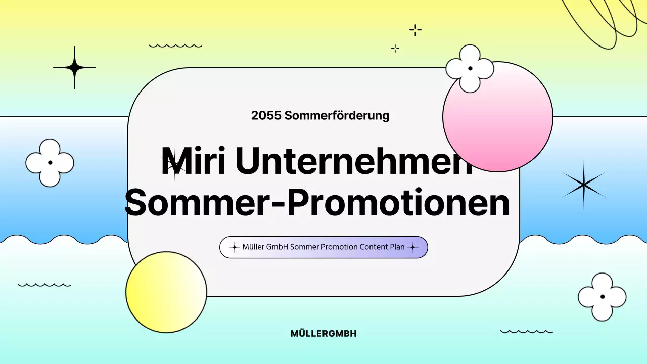 Leuchtend bunte Farbverlaufsformen Sommeraktion