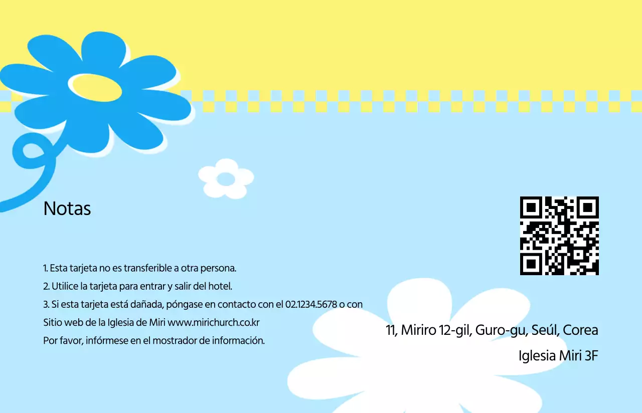 Un look fresco con fondo amarillo y azul Escuela Bíblica de Verano