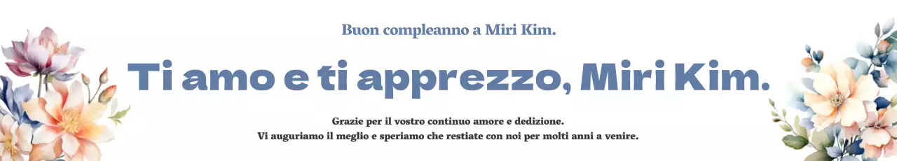 Promozione di buon compleanno con fiori multicolori su sfondo bianco