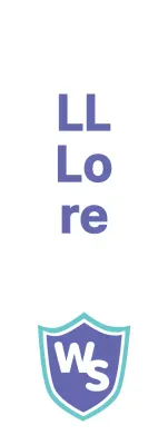 Logotipo sencillo y moderno en color menta y morado para promocionar una academia