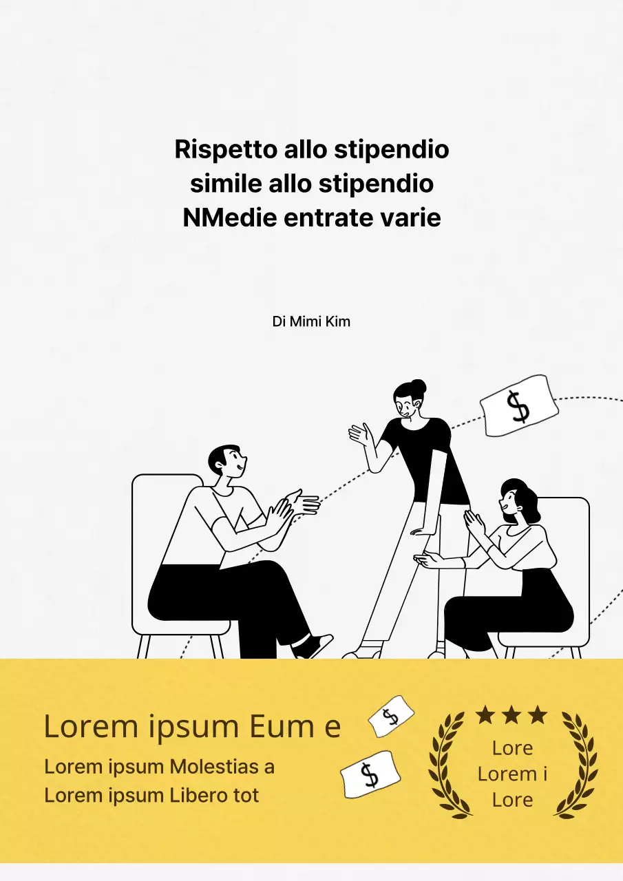 Copertina di un semplice libro di finanza illustrato in bianco e nero