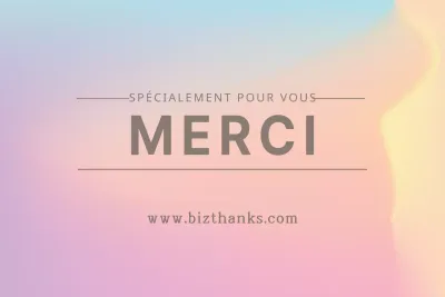 SPÉCIALEMENT POUR VOUS