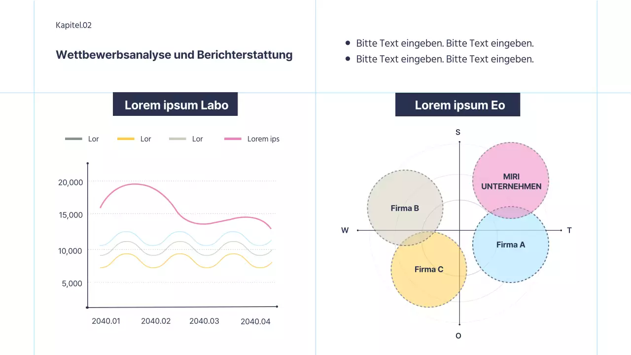 Einfache Business-Infografik mit rosa Akzenten auf weißem Hintergrund