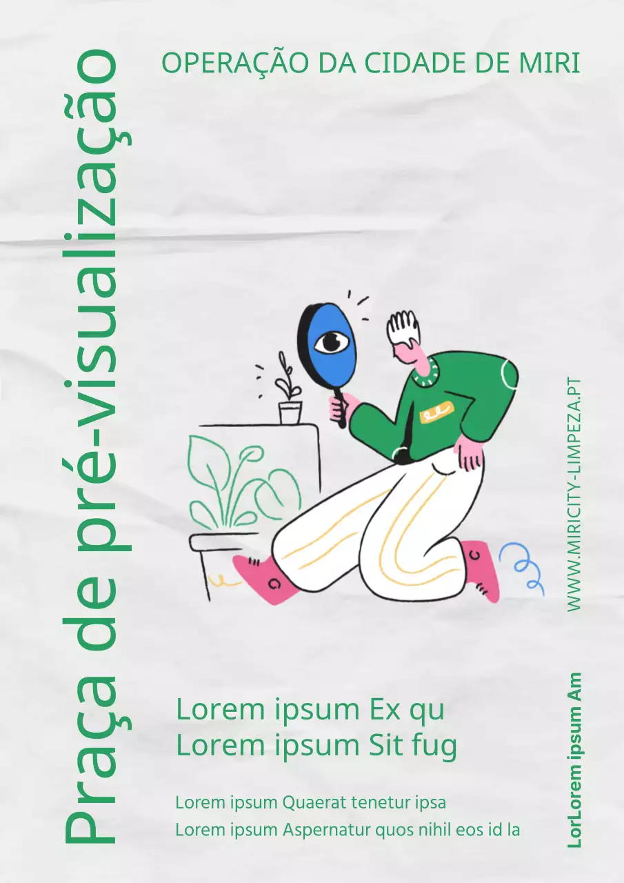 Campo de flagelação verde, giro e ilustrado