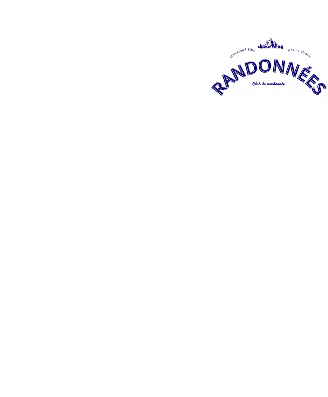 Sweat à capuche du club d'alpinisme avec des montagnes en lettres