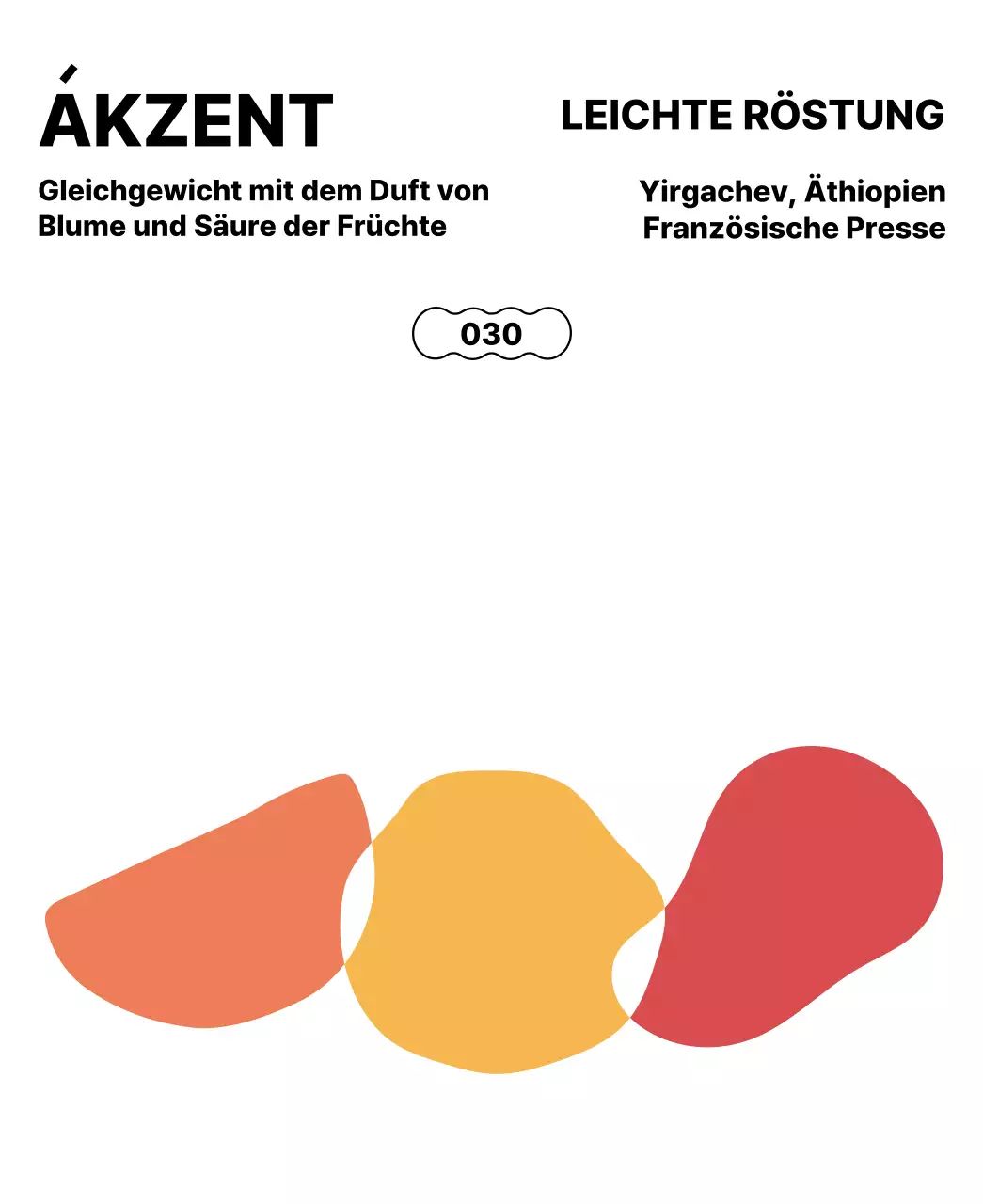 Schlichtes Design mit mehrfarbigen Formen als Akzente