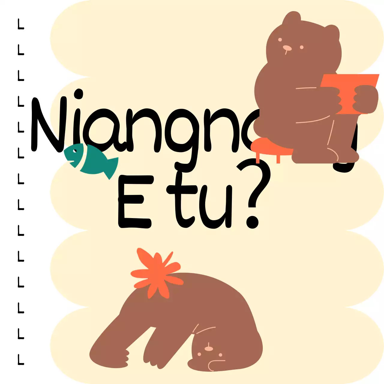 A adorável história de linguagem dos gatos de Brown e Yellow