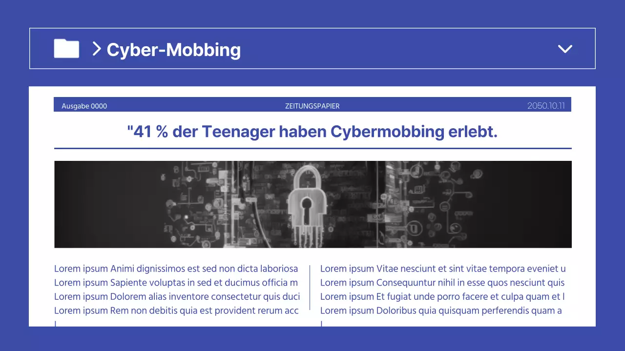 Einfache blau-weiße Präsentation zur Leistungsbeurteilung