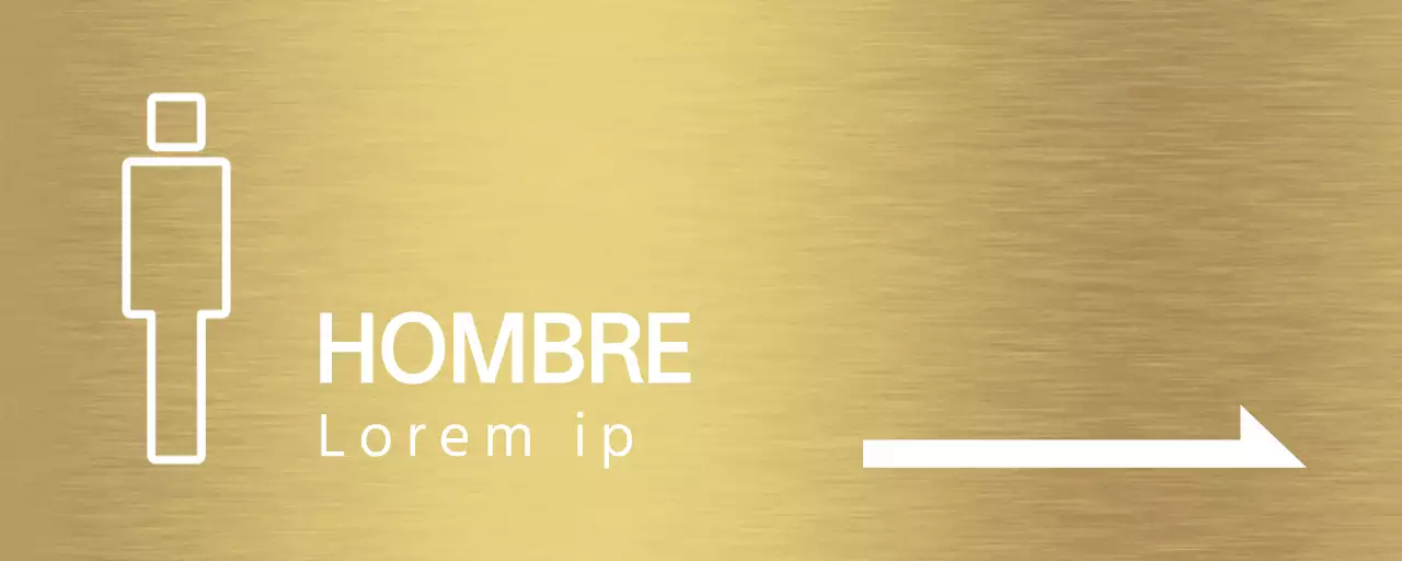 Instrucciones de aseo con pictogramas humanos blancos y flechas