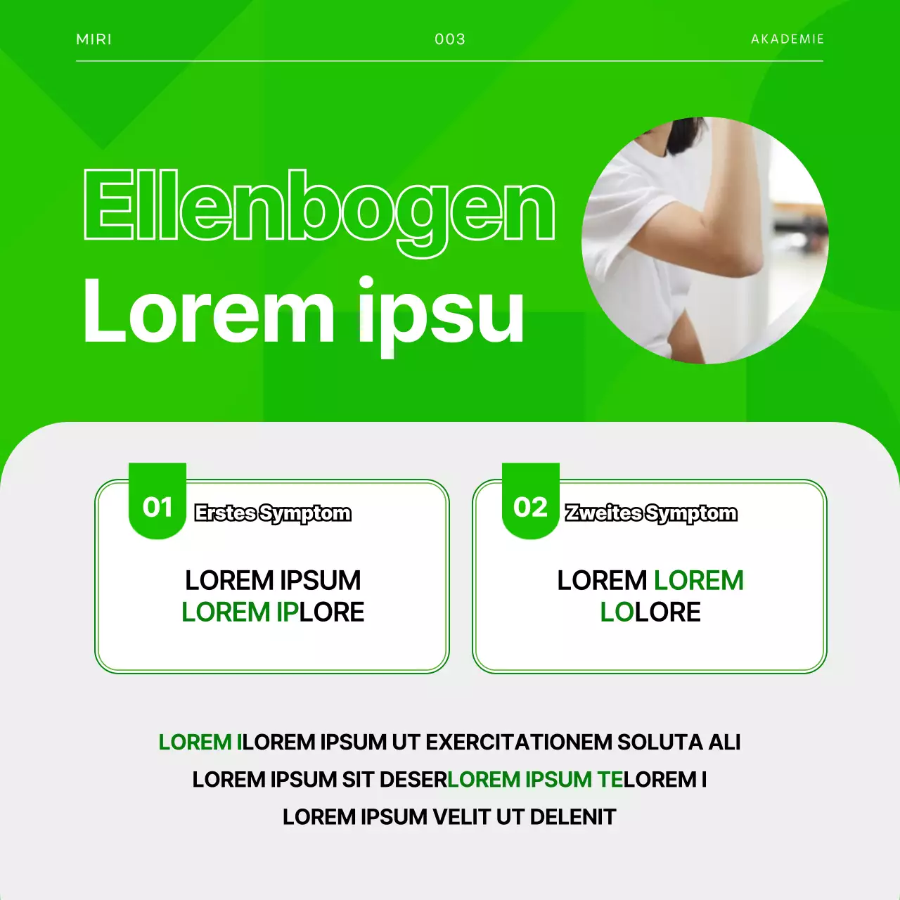 Golfverletzungen in Green und Grey CardNews