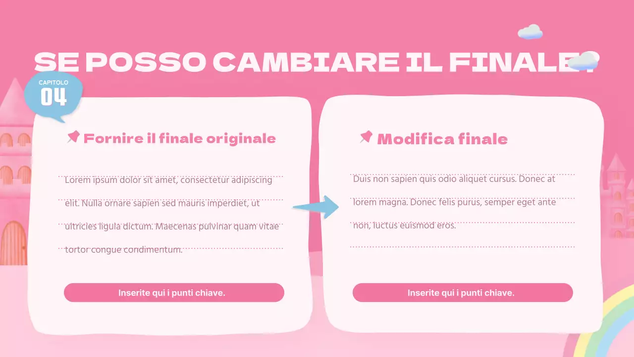 Lezione di recitazione di una simpatica principessa rosa