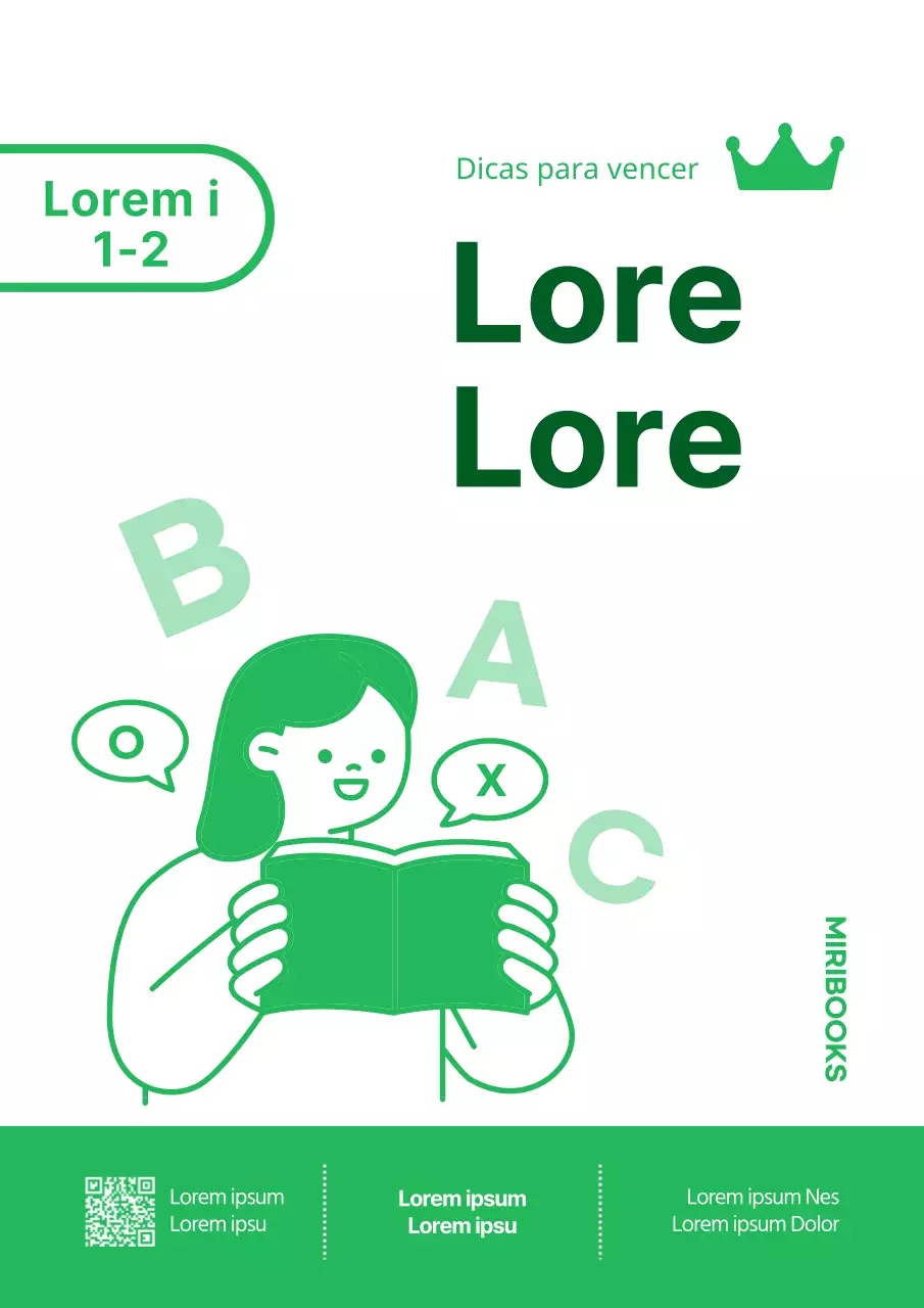 Livro de perguntas simples e ilustrado numa cor verde lima.