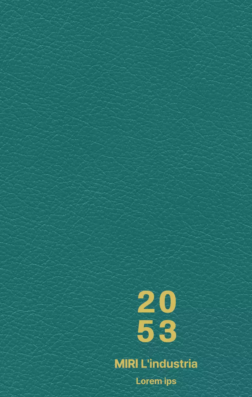 Copertina dell'agenda industriale