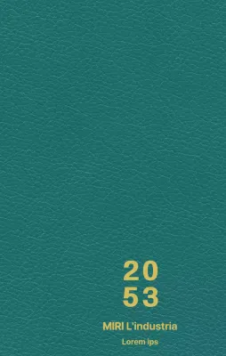 Copertina dell'agenda industriale