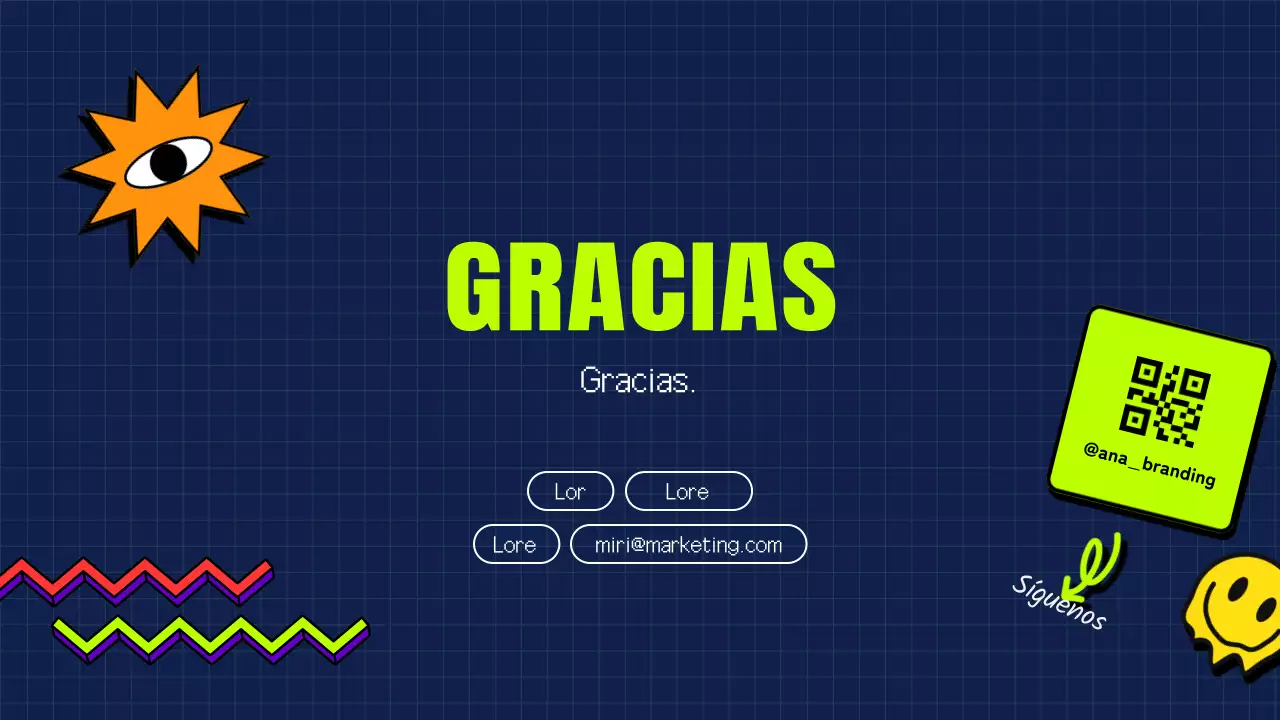 Un tema retro para las redes sociales en colores azul marino y neón