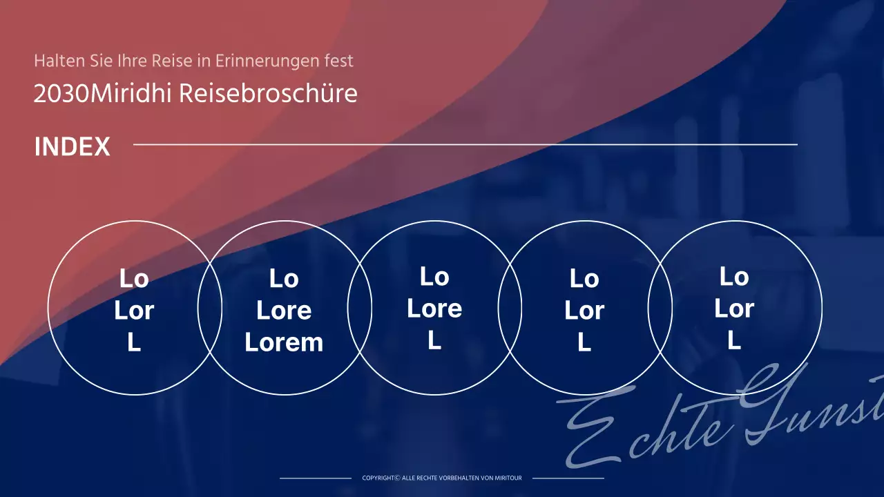 Reiseführer mit lila Themen