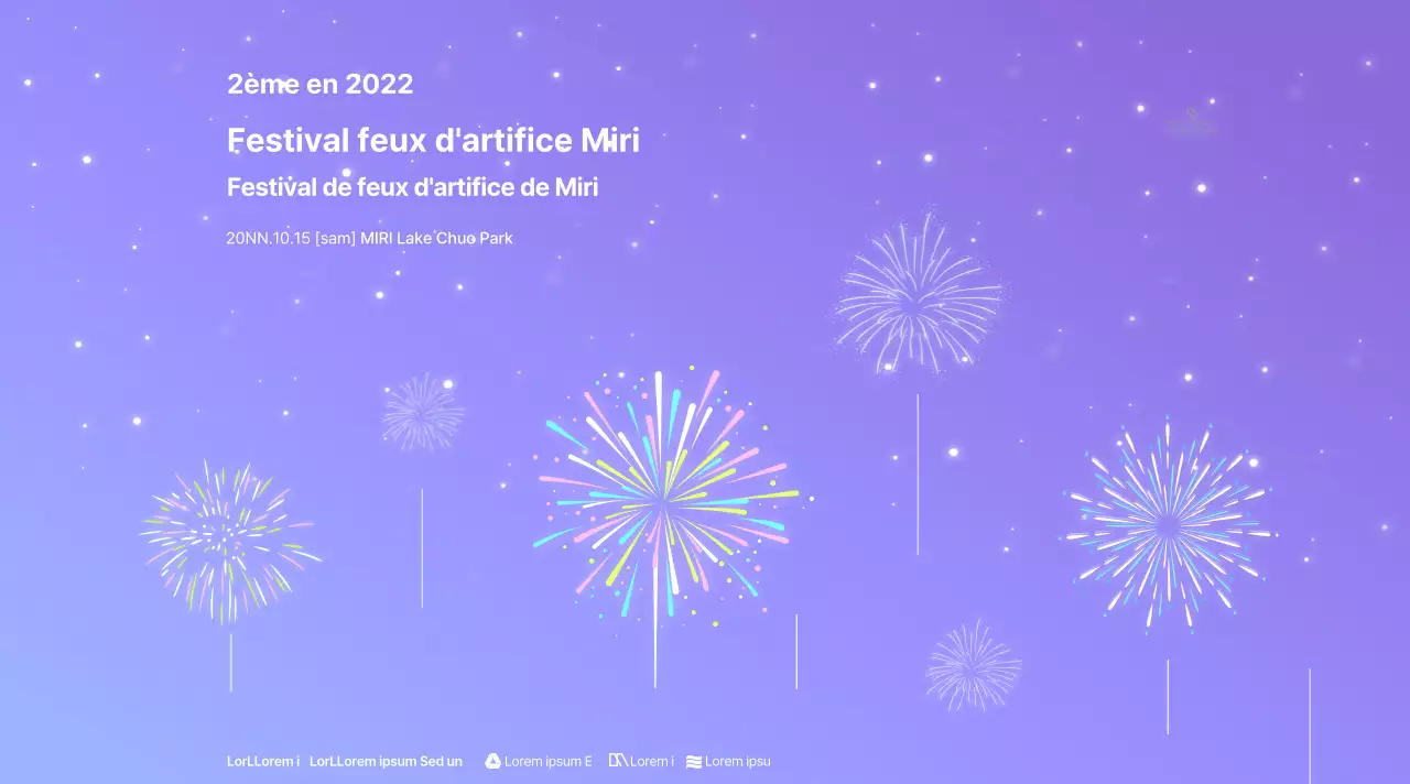 Arrière-plans dégradés et motifs d'étoiles pour les feux d'artifice
