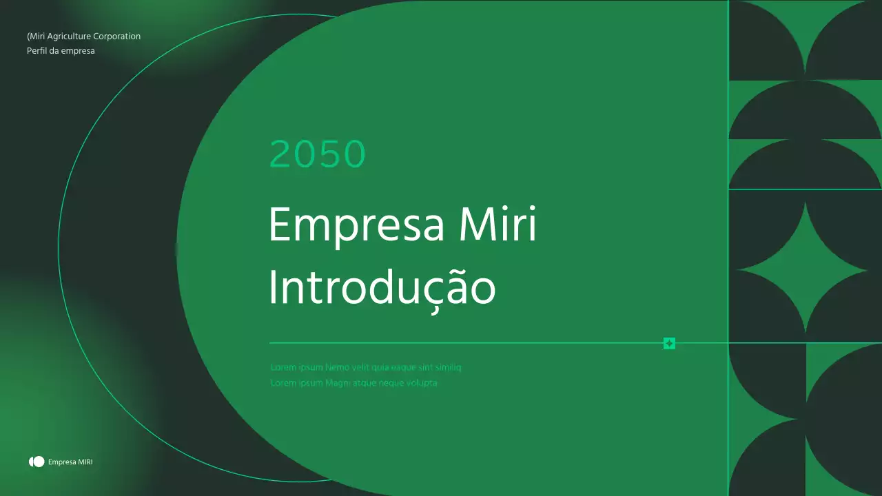 Perfil da empresa de agricultura ecológica e natural