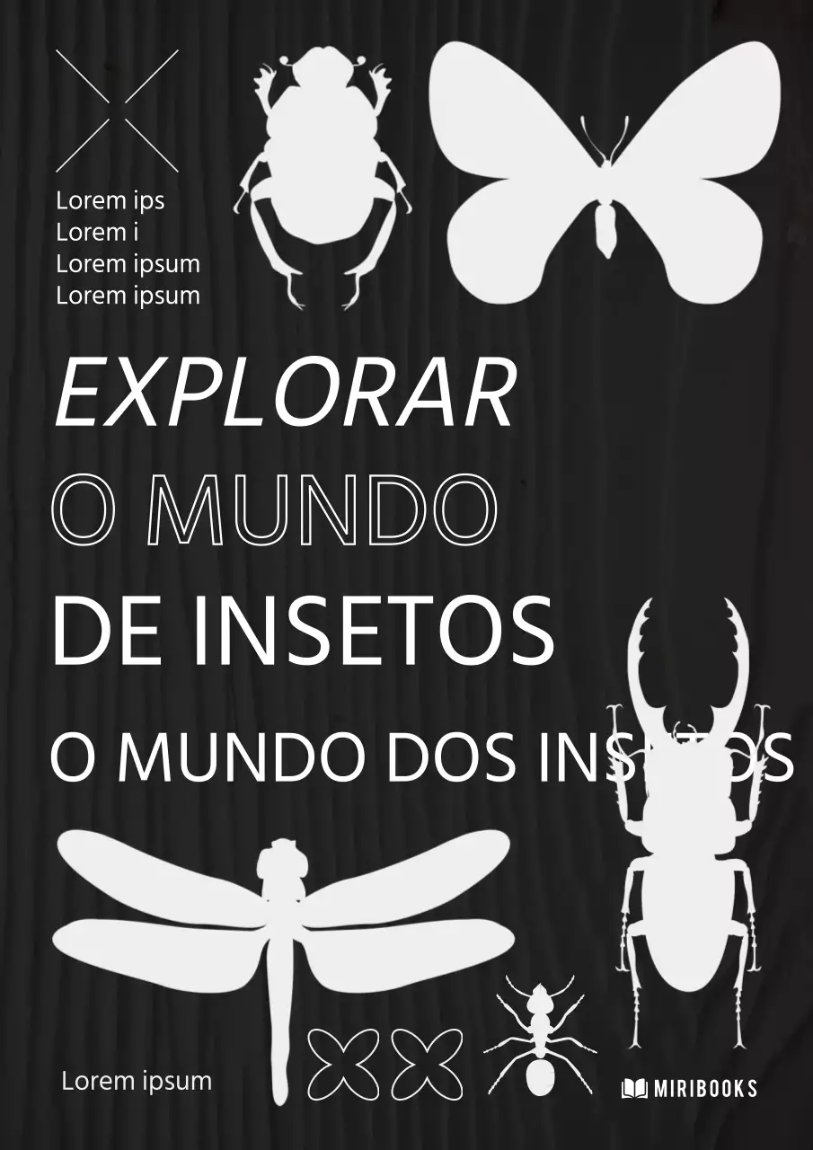 Capa arrojada com silhueta de inseto a preto