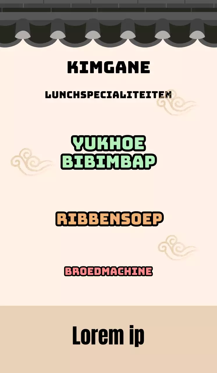 Traditioneel concept slagerij in een beige betegeld huis