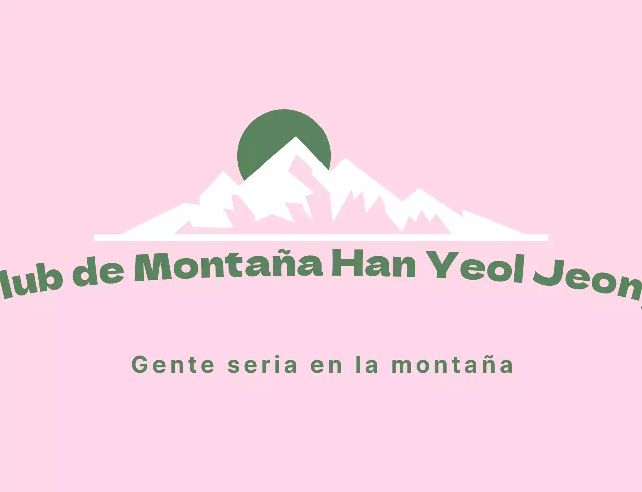 Uniforme de club de montañismo con ilustración de montaña