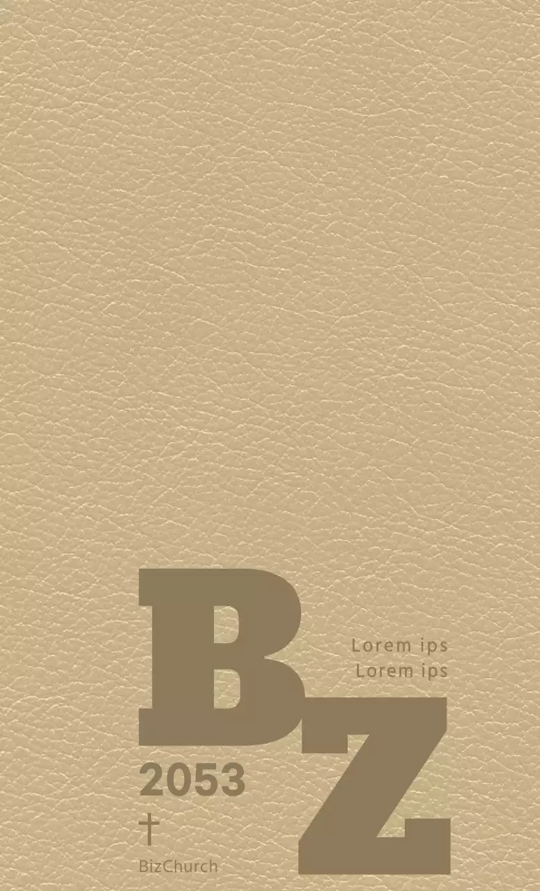 Capa da agenda com as iniciais da igreja