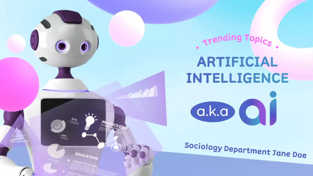 カラフル モダン AI プレゼンテーション