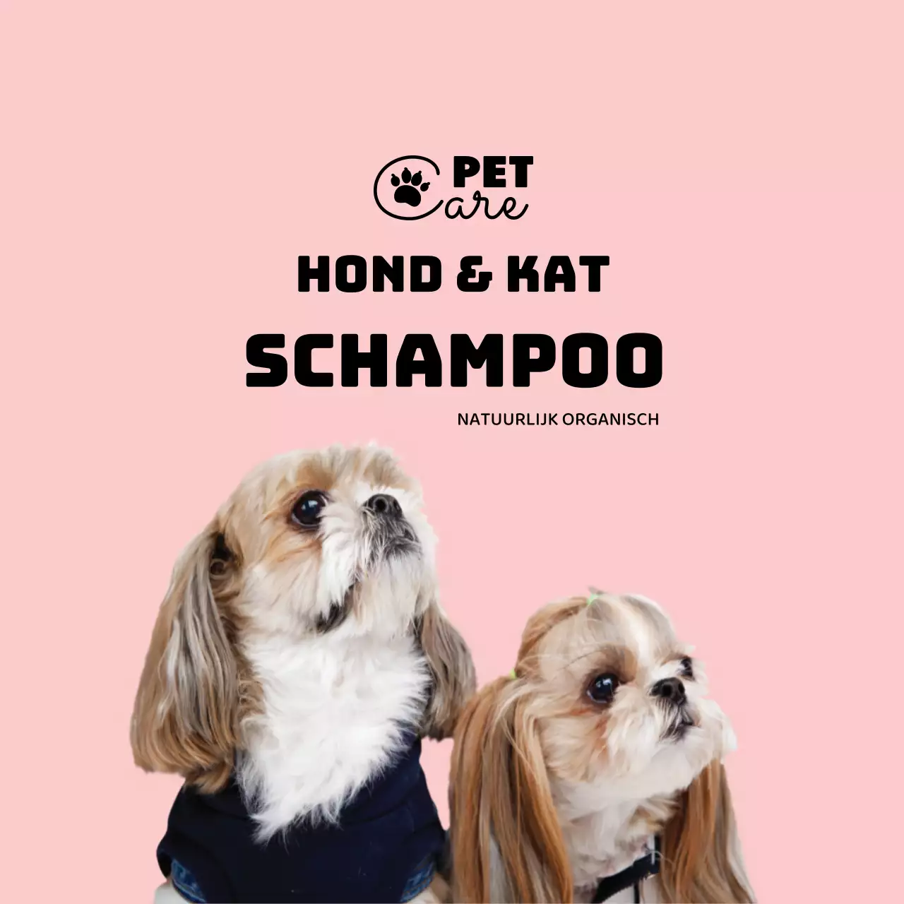 roze logo foto eenvoudig huisdieretiket