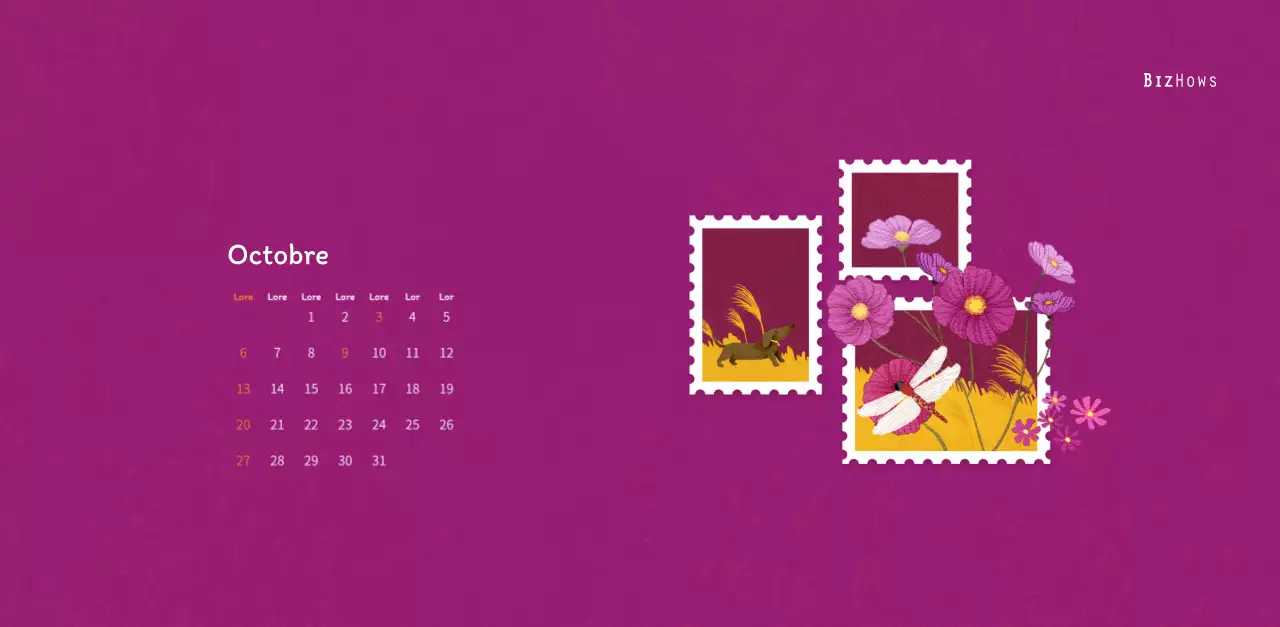 Illustrations de timbres avec un concept chaleureux