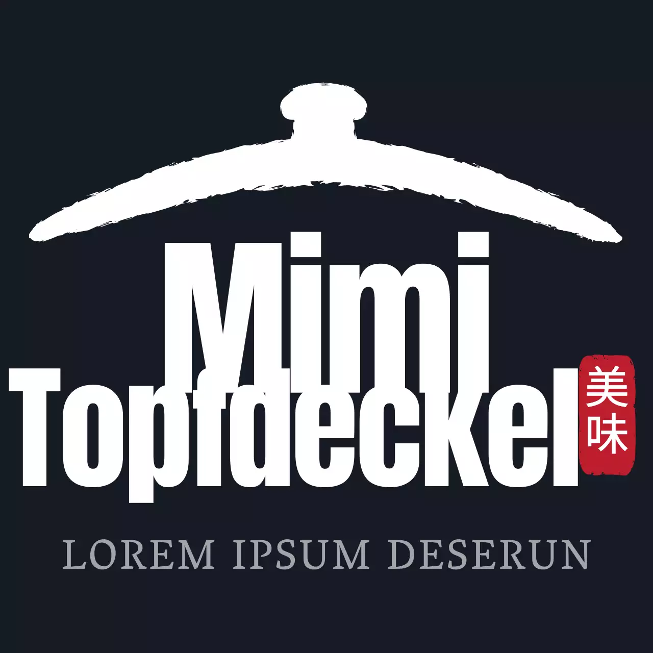 Einfaches schwarzes und rotes traditionelles Kochtopf-Symbol im Logostil für Mitarbeiter und Kunden eines Charcuterie-Restaurants