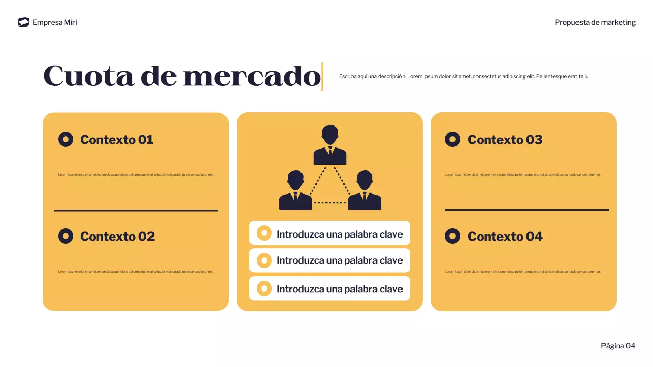 documento de marketing navy modern