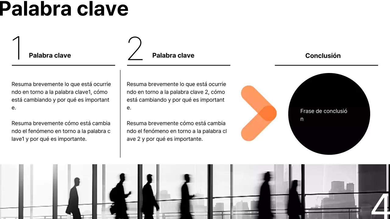  Informe empresarial minimalista en naranja y negro