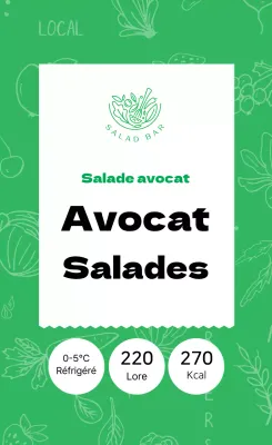 Salade d'avocat