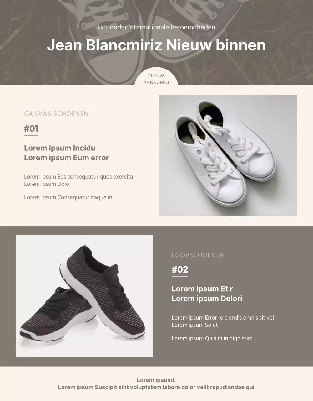 Beige en rustig internationaal inkoopagent sjabloon