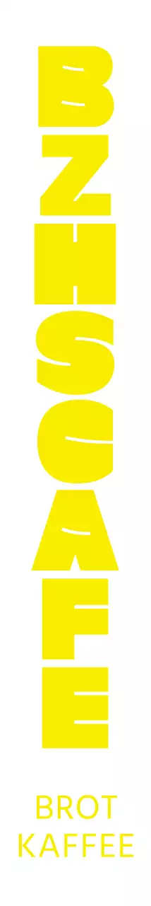 Einfacher Text Logo-Stil Cafe in gelb