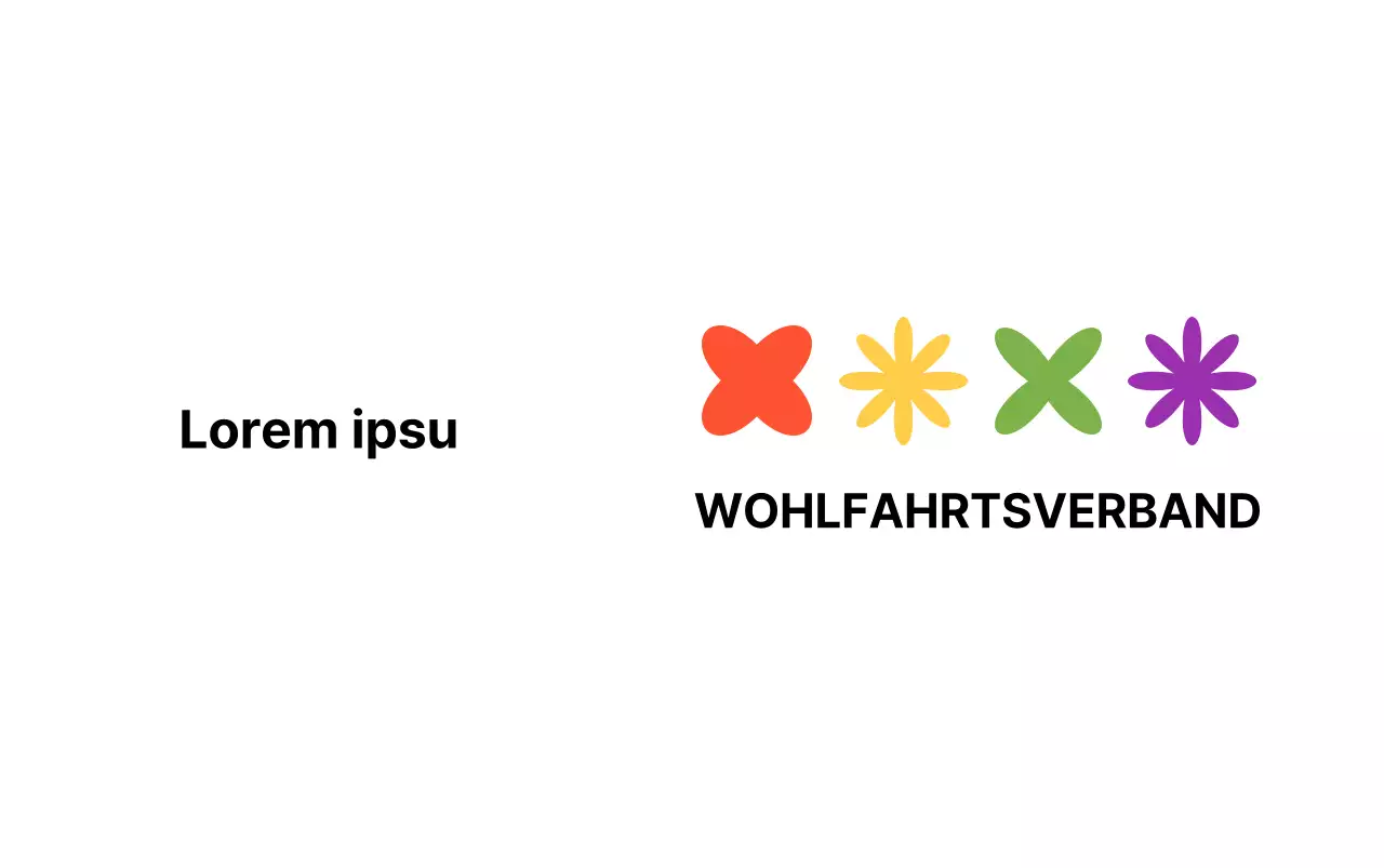 Bunte, niedliche und einfache Symbole Logo-Kombination Stil Kinderhilfsorganisationen und -gruppen