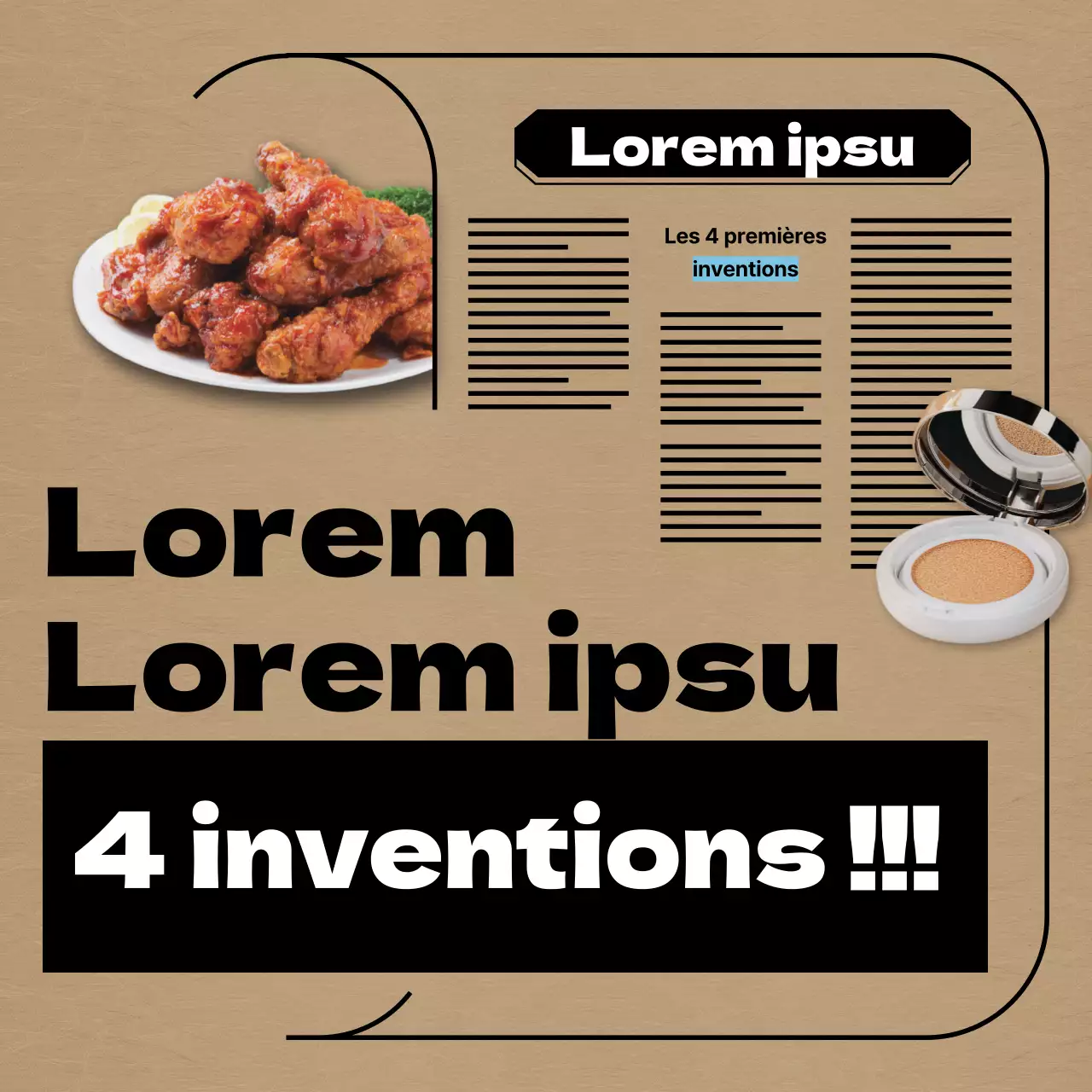 Inventer un concept de journal vintage pour communiquer des informations