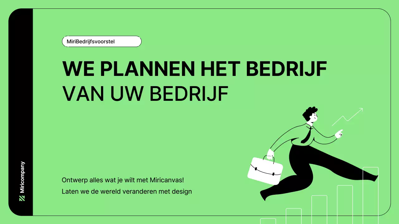 Zakelijke illustratie met eenvoudige lijnen in groen