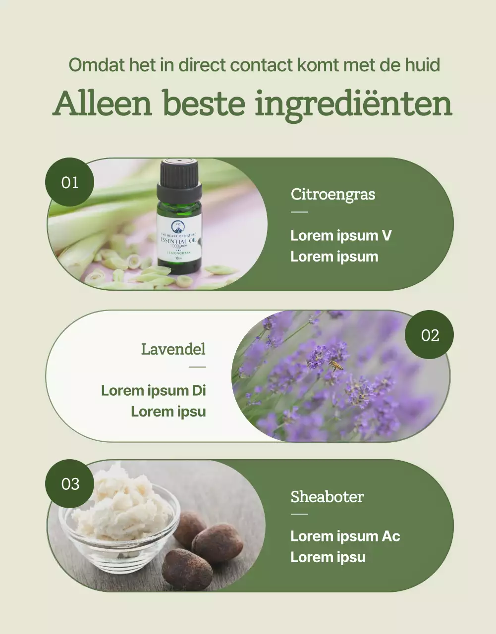 Groene, natuurlijke, moderne badproducten verkopen