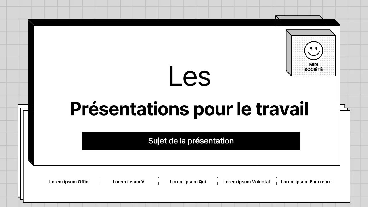 Un profil d'entreprise gris et géométrique pour une entreprise PT