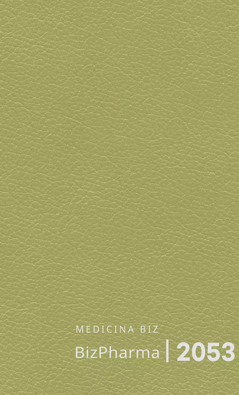 Tapa de la agenda con el logotipo vertical de una empresa farmacéutica