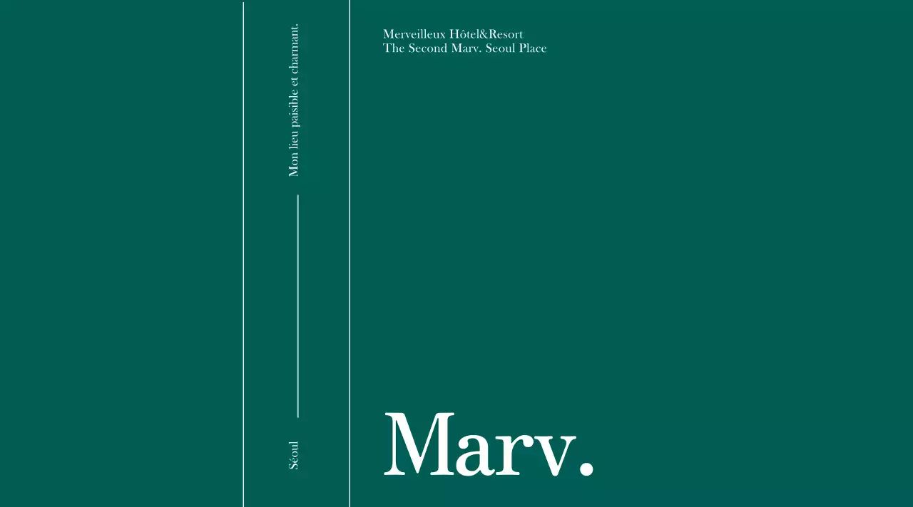 Étiquette d'une bouteille d'eau au style calme sur fond turquoise foncé