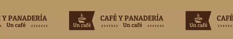 Logotipo de cafetería de estilo sencillo en marrón claro y marrón