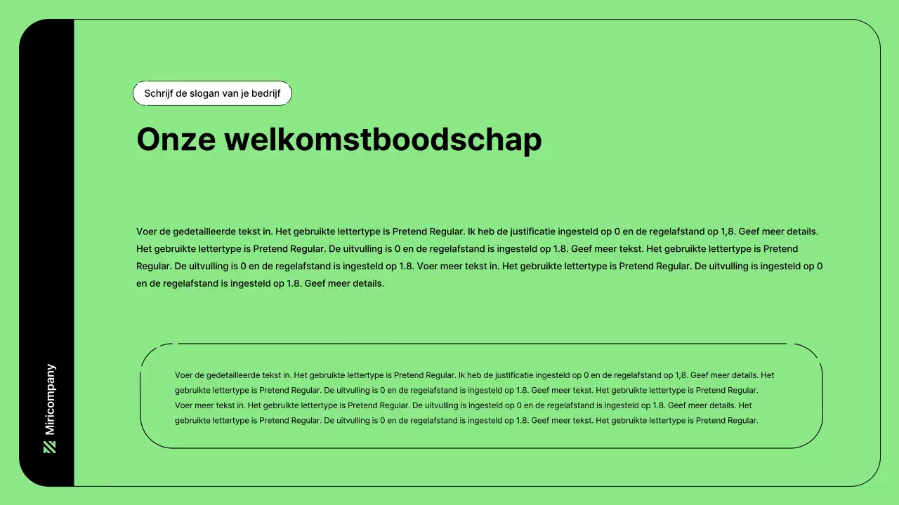 Zakelijke illustratie met eenvoudige lijnen in groen