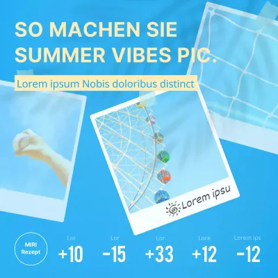 Retuschieren eines hellblauen und gelben Polaroids