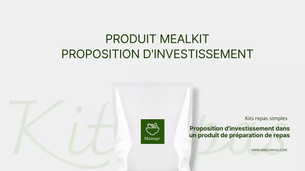 Propositions d'investissement pour les produits gris en vert